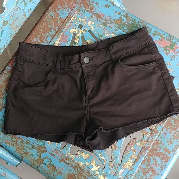 2 for $20 Divided Black Booty Shorts Frayed Hem - Picture 1 of 6